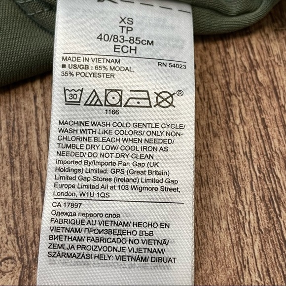 Banana Republic Olive Green Sleeveless Shirt Size Extra Small - Picture 4 of 5